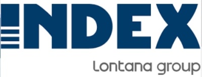 Logótipo INDEX com texto Lontana group