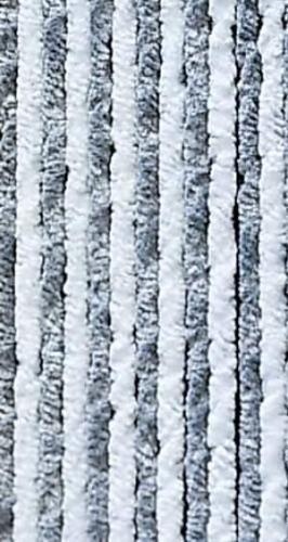 tecido riscado cinzento e branco com textura felpuda