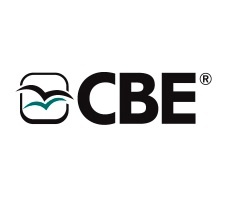 Logótipo CBE com símbolo de pássaro estilizado