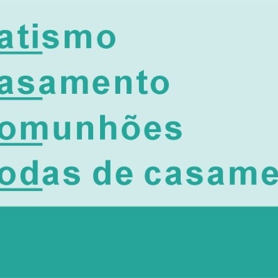 Texto azul em fundo azul claro e faixa inferior azul escuro