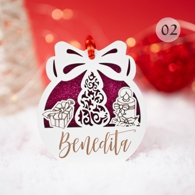 Etiqueta decorativa em papel com desenhos e texto
