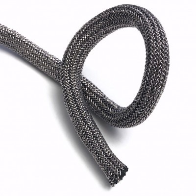 Cabo trançado metálico cinzento