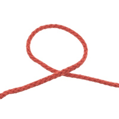 Corda coral grossa trançada em laço simples