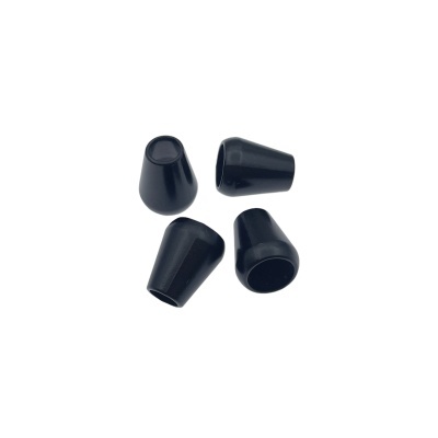 Conjunto de ponteiras cónicas em borracha preta