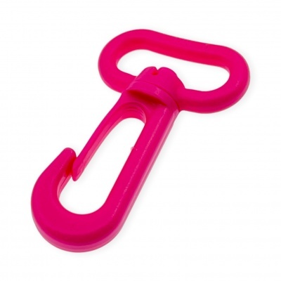 Gancho de plástico rosa com alça