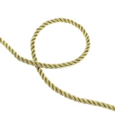 Cabo torcido cor bege claro em fundo branco