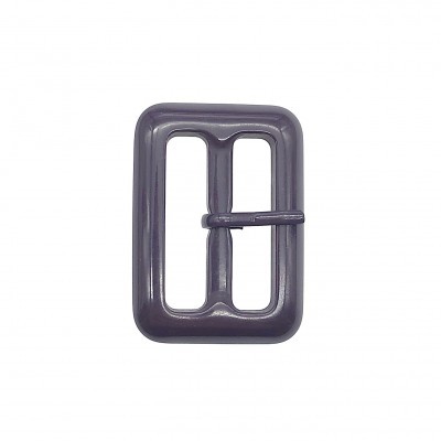 Fivela retangular roxa com pino central