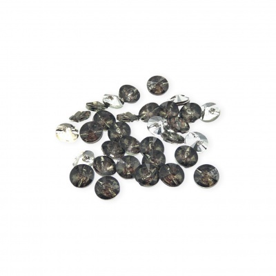 Pedras decorativas redondas preto e branco com padrão marmoreado