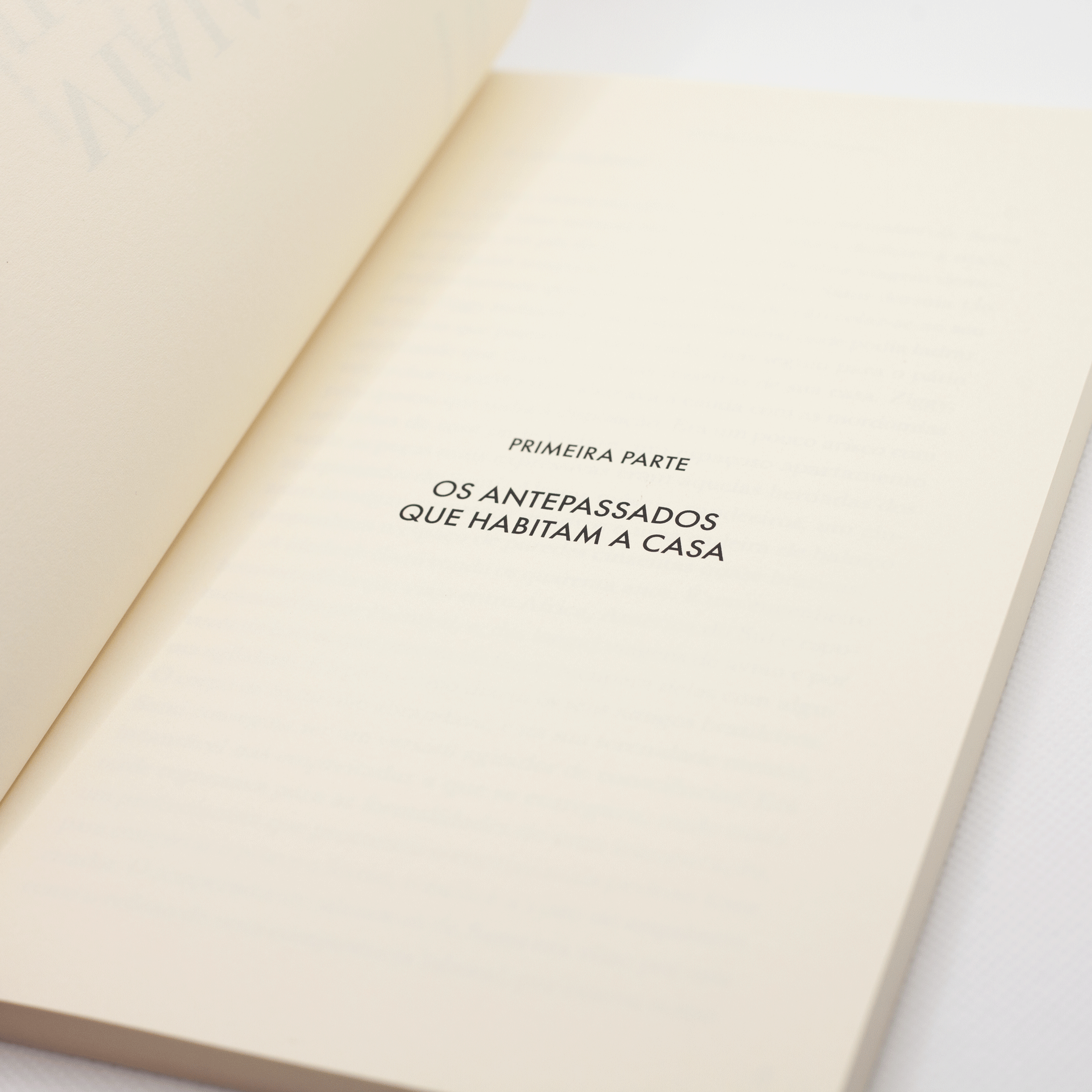 Os Sensíveis – Viajantes, sonhadores e desejados Página aberta de livro com texto em português sobre um fundo branco