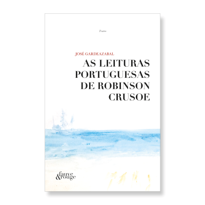 Capa de livro com texto e ilustração do mar e barco
