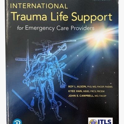 Capa de livro International Trauma Life Support para profissionais de emergência