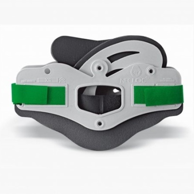 cinta ortopédica de suporte cervical com correias verdes