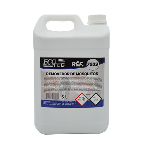 7009 - ANTI-MOSQUITOS PROFISSIONAL 5lts Recipiente branco 5L Removedor de mosquitos com rótulo e tampa branca
