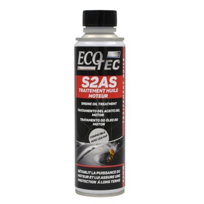 Frasco de tratamento para óleo de motor ECQ TEC S2AS com tampa preta