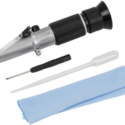 Conjunto de refratômetro com acessórios incluídos