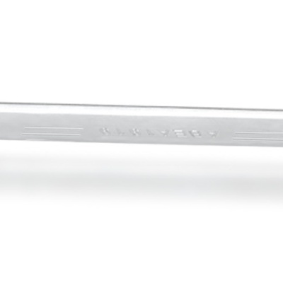 Chave de soquete dupla metálica prateada