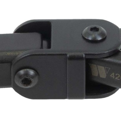 Alicate preto com cabo texturizado e detalhes vermelhos