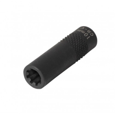Chave de soquete preta com texto 10mm CR-V