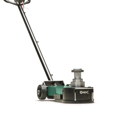 Máquina de polimento profissional preto e verde com pega longa