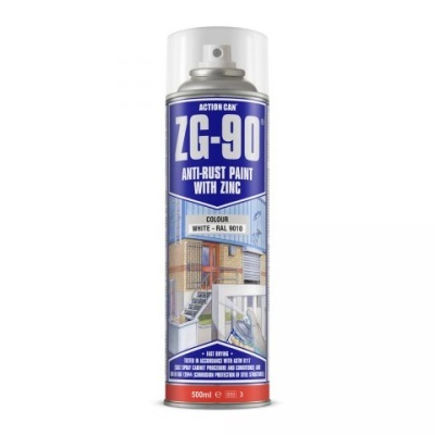 Aerosol de tinta anticorrosiva ZG-90 branca RAL 9016