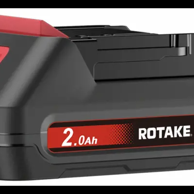 Bateria recarregável preta e vermelha ROTAKE 20V 2.0Ah