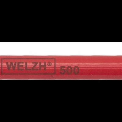 Ferramenta vermelha metálica WELZH 500 com clip prateado e ponta fina