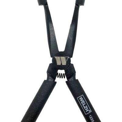 Alicate preto com punhos revestidos e molas, com marca WELZH 1220.