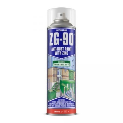 Lata spray tinta antig ferrugem ZG-90 verde 500 ml