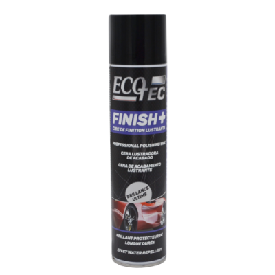 Lata spray polimento automóvel preto e azul ECO TEC FINISH+