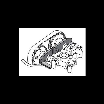 Ilustração de peça mecânica com engrenagens e componentes tubulares