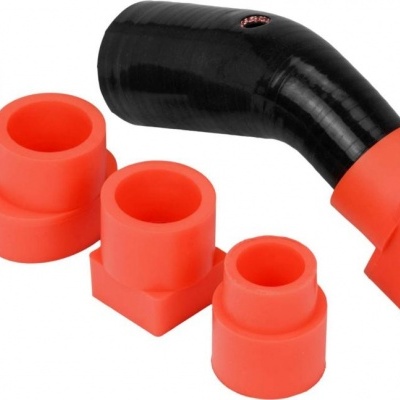 Conjunto de bocais de soldadura de plástico em vermelho e preto