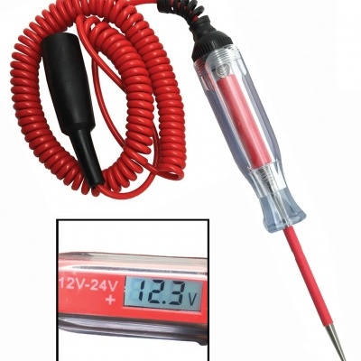 testador de tensão com visor digital 12.3 V