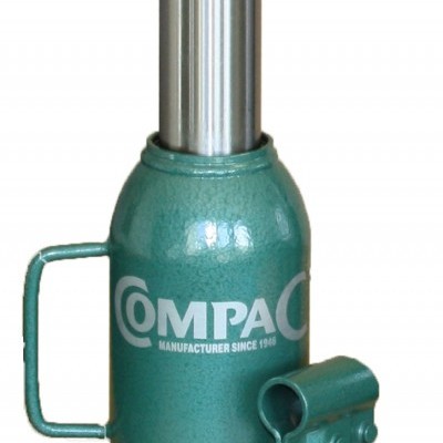 Macaco hidráulico metálico verde da marca COMPAQ