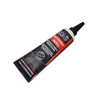 Tubo de tratamento de motor ECOLEC preto e vermelho com tampa preta