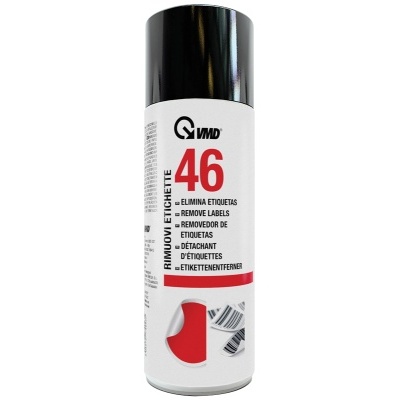 Frasco de spray para remover etiquetas com tampa preta