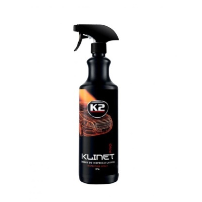Frasco spray preto K2 KLINET para limpeza automóvel