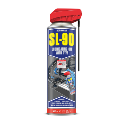 Spray lubrificante SL-90 com PTFE em lata metálica de 500ml