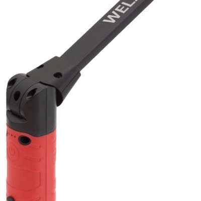 Lanterna de mão vermelha e preta com cabo flexível WELZH