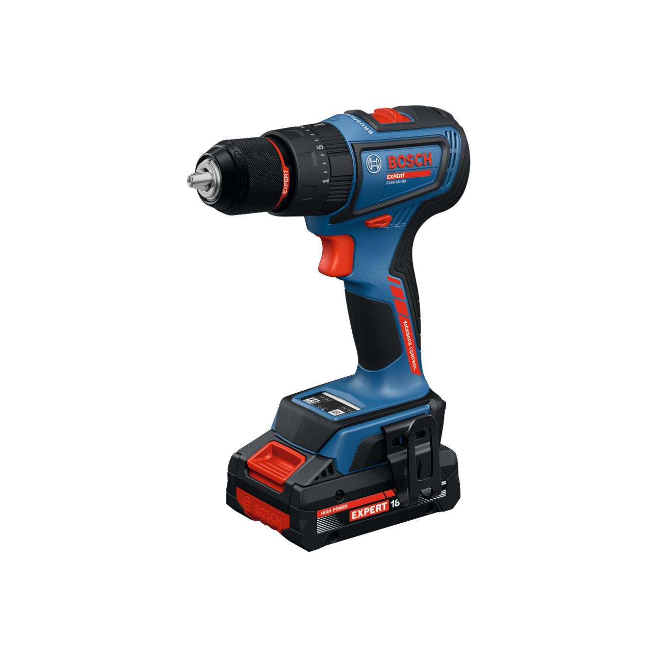 Berbequim sem fios EXPERT EXSB18V-90 Parafusadeira eléctrica BOSCH EXPERT azul e preta com bateria 18V