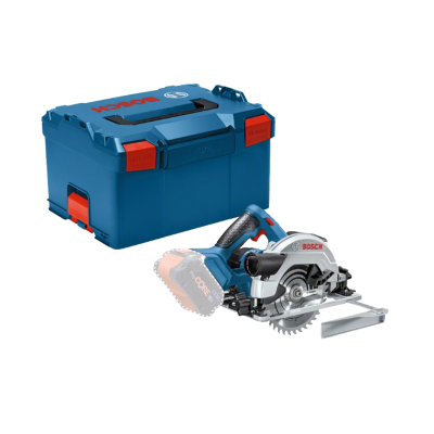 Serra circular Bosch com caixa de ferramentas azul