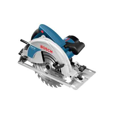 Serra circular BOSCH GKS 85 azul, preto e branco com lâmina dentada
