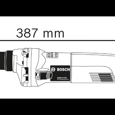 Ferramenta elétrica Bosch GGS 8 CE com medidas técnicas