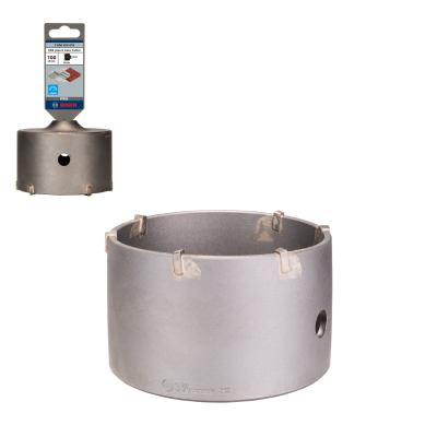 Broca copo Bosch 100 mm prateada com embalagem colorida