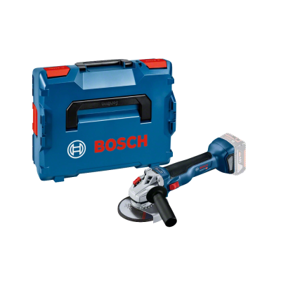 Esmerilhadora sem fio Bosch azul e preto com estojo rígido azul