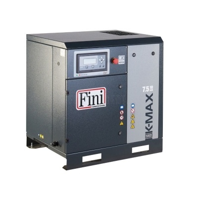 Compressor de ar Fini KMAX 7.5 10 metálico cinza e preto com painel digital