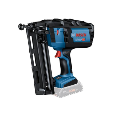 Martelo de pregos a bateria Bosch Professional azul e preto com detalhes vermelhos