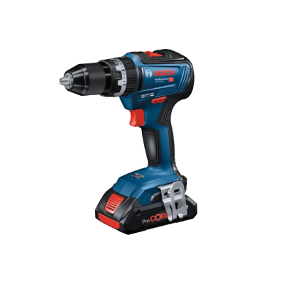 Berbequim elétrico a bateria BOSCH Professional azul e preto com detalhes vermelhos