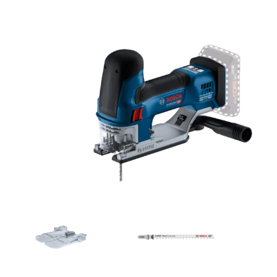 Serra tico-tico elétrica BOSCH azul e preta com acessórios