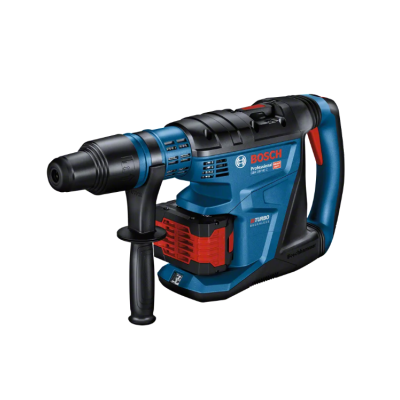 Martelo perfurador Bosch Professional azul, preto e vermelho com punho auxiliar