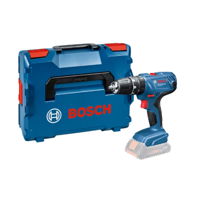 Furadeira/parafusadora elétrica azul com mala de transporte azul da marca BOSCH